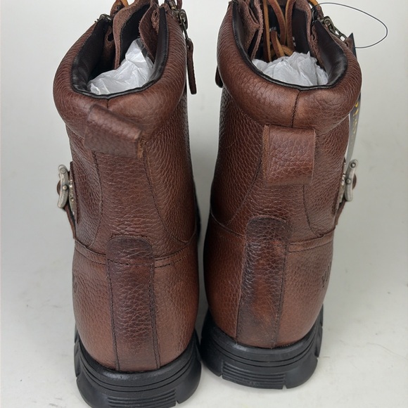 Polo Ralph Lauren Andres 3 brown leather boots size 12 D - Picture 5 of 9